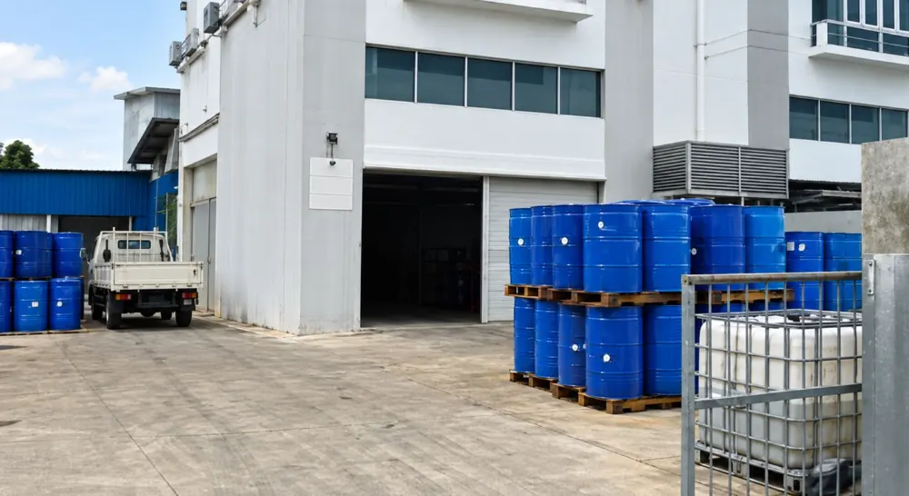 Exterior view of an AK and Sons facility area