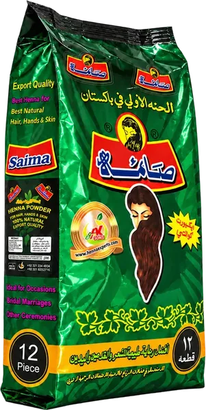 Saima Mehndi henna powder multipack of 12 packets